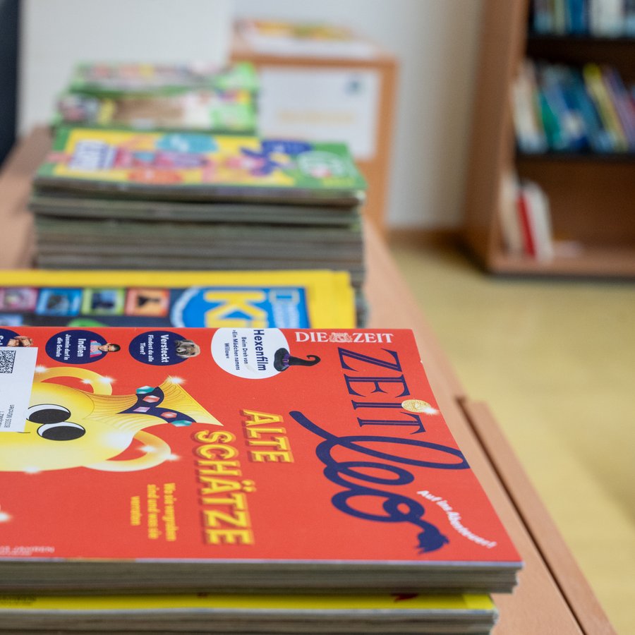 Zeitschriften in der Unterstufenbibliothek
